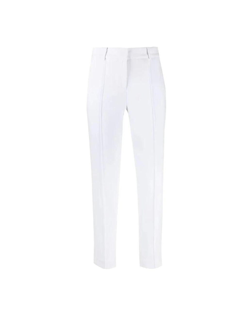 Michael Kors White Slim-Fit Trousers