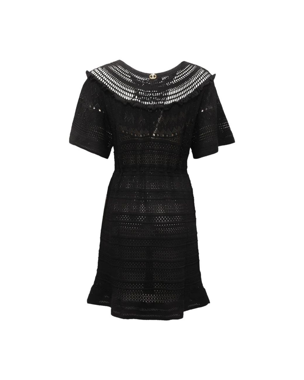 Twinset Black Knitted Dresses