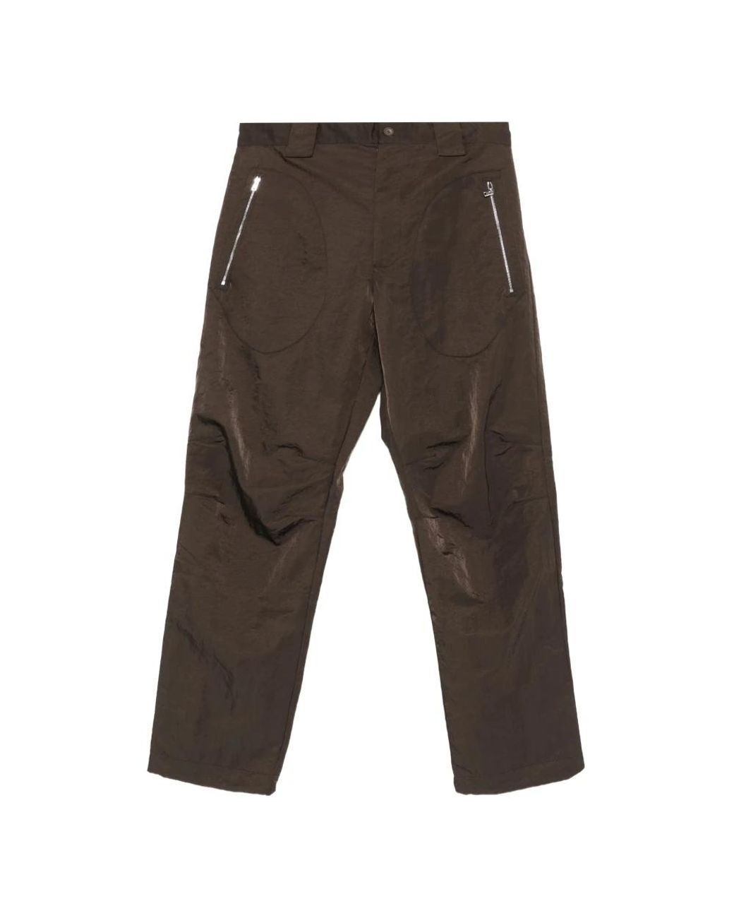 RANRA Brown Straight Trousers for men