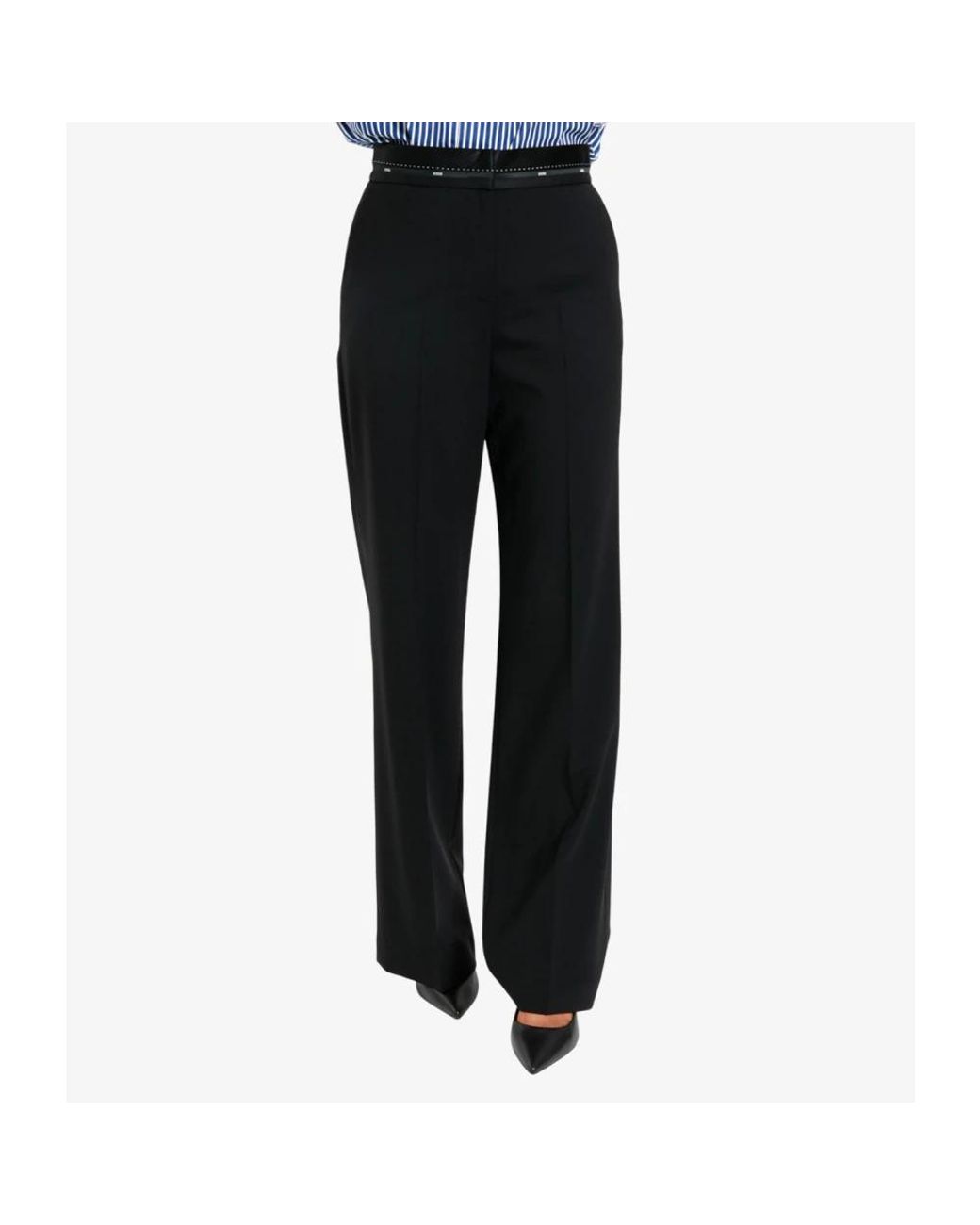 Straight Trousers di MSGM in Black