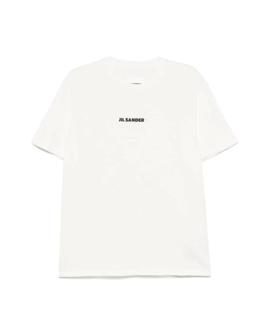 Jil Sander Logo T-Shirt in het White voor heren