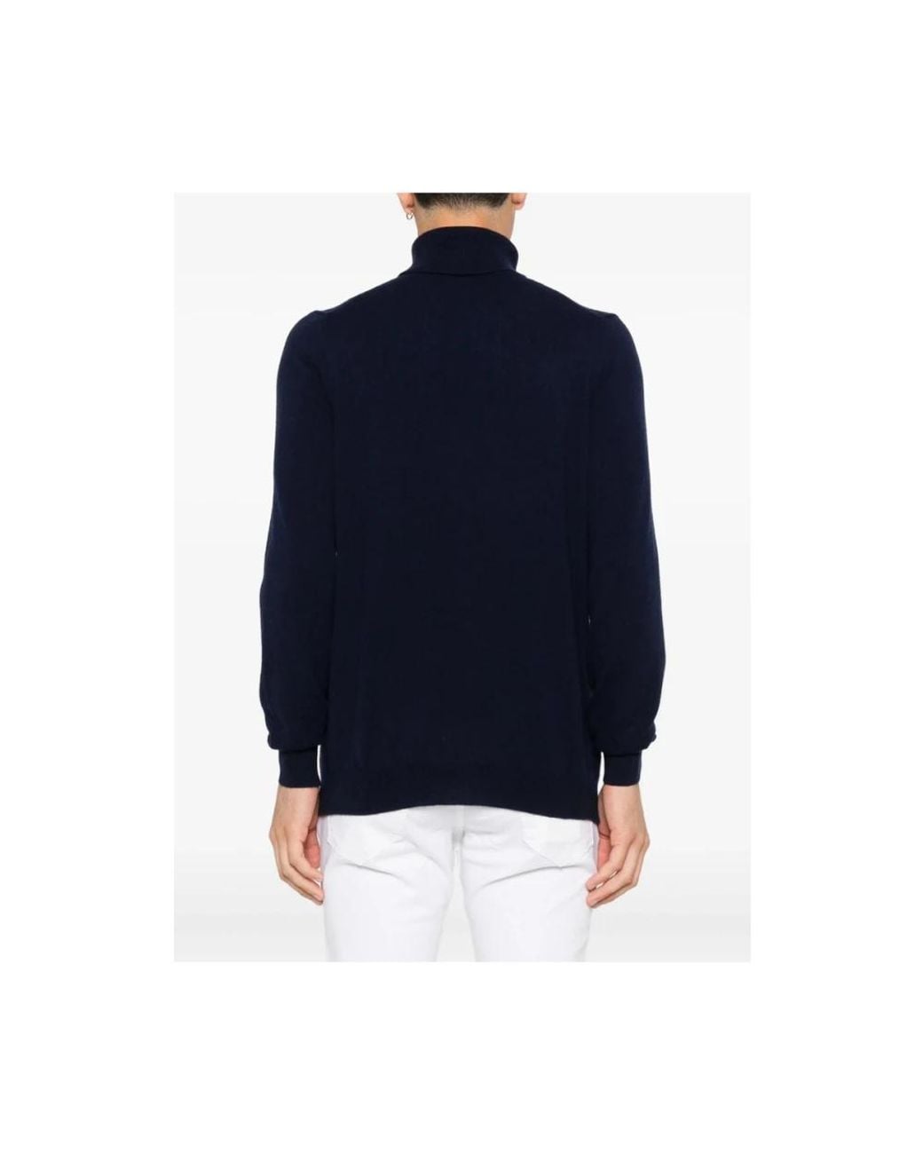 Fedeli Blue Cashmere Knitwear for men