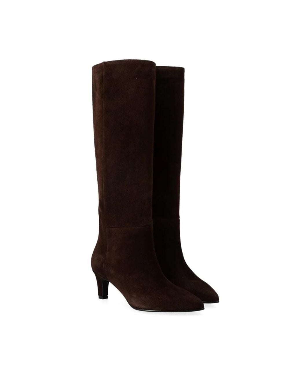 Via Roma 15 Brown Heeled Boots