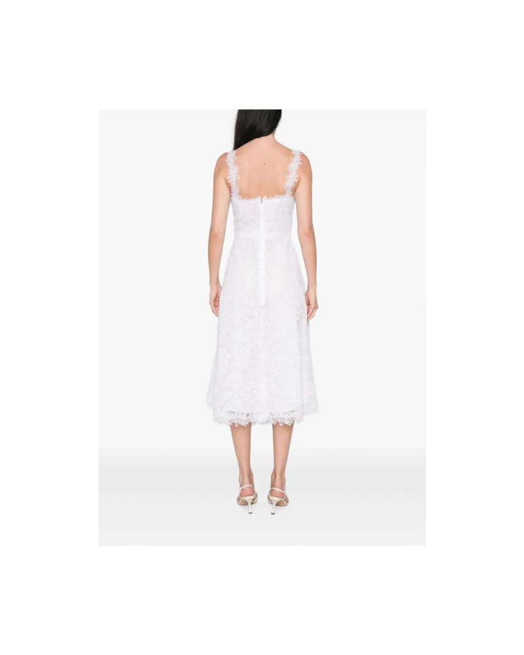 Carolina Herrera White Midi Dresses