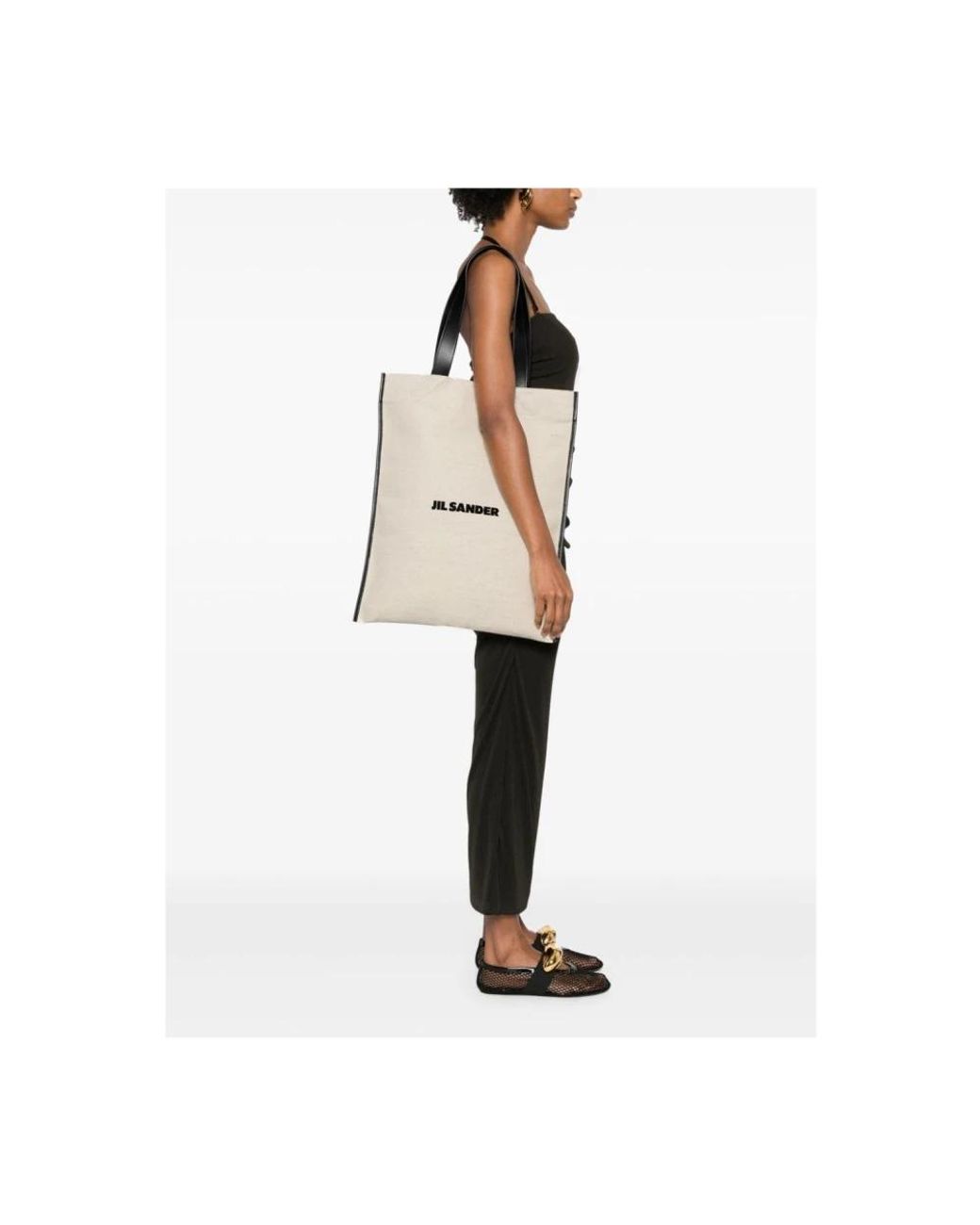 Jil Sander Natural Tote Bags