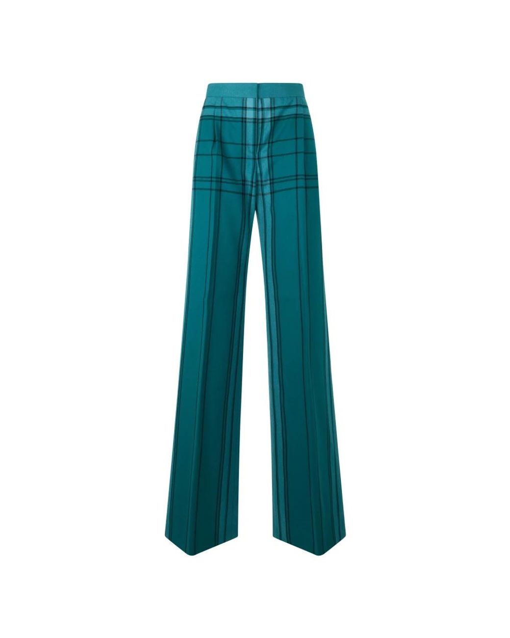 Alberta Ferretti Blue Wide Trousers