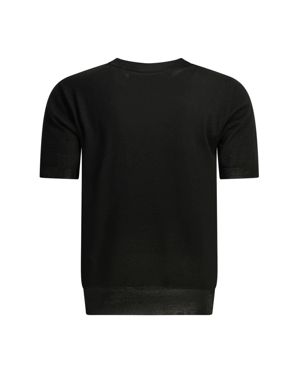 Valentino Kurzarm-Strickpullover in Black für Herren
