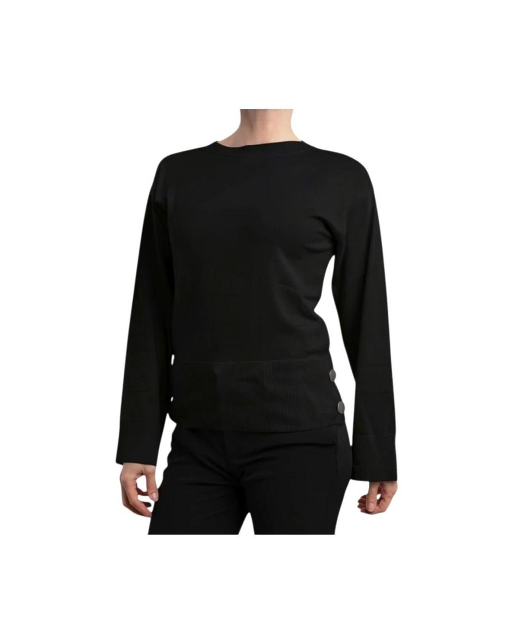 ARMANI EXCHANGE Black Round-Neck Knitwear