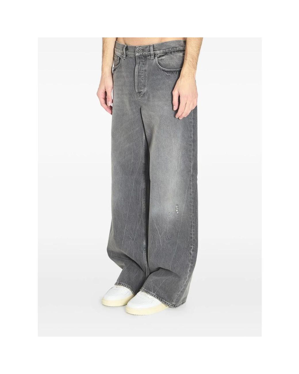 Golden Goose Deluxe Brand Gray Loose-Fit Jeans for men