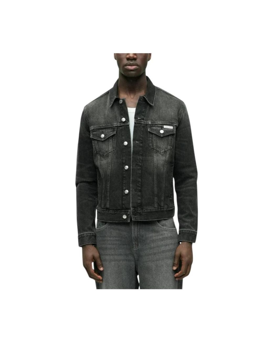 Calvin Klein Black Denim Jackets for men