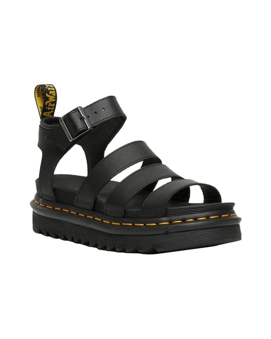Dr. Martens Black Flat Sandals