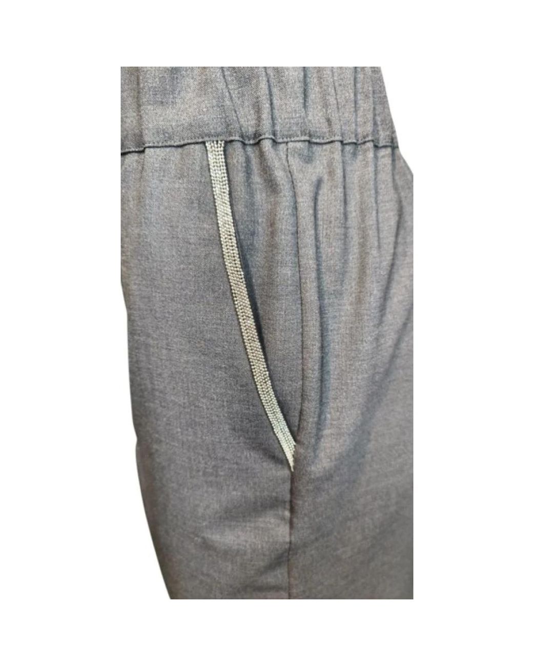 D.exterior Gray Slim-Fit Trousers