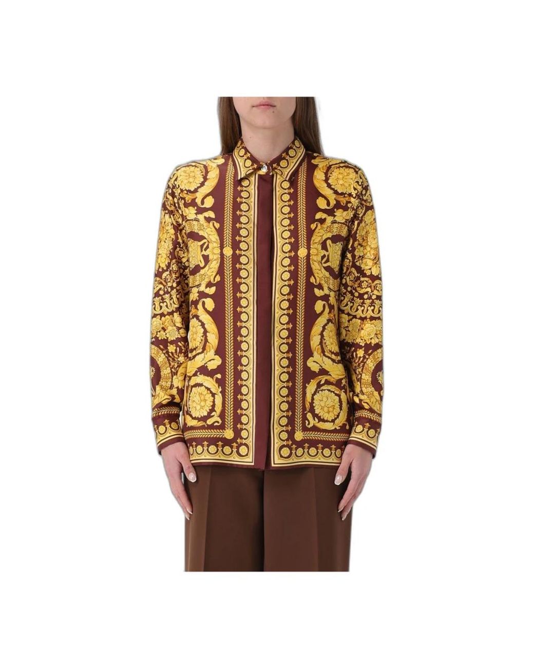 Shirts Versace de color Brown