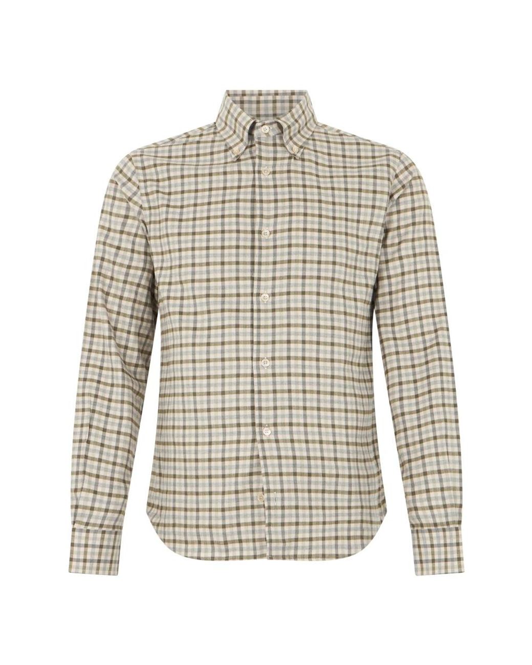 Fedeli Gray Casual Shirts for men