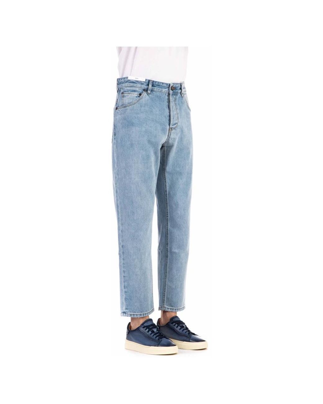 PT Torino Blue Straight Fit Jeans for men