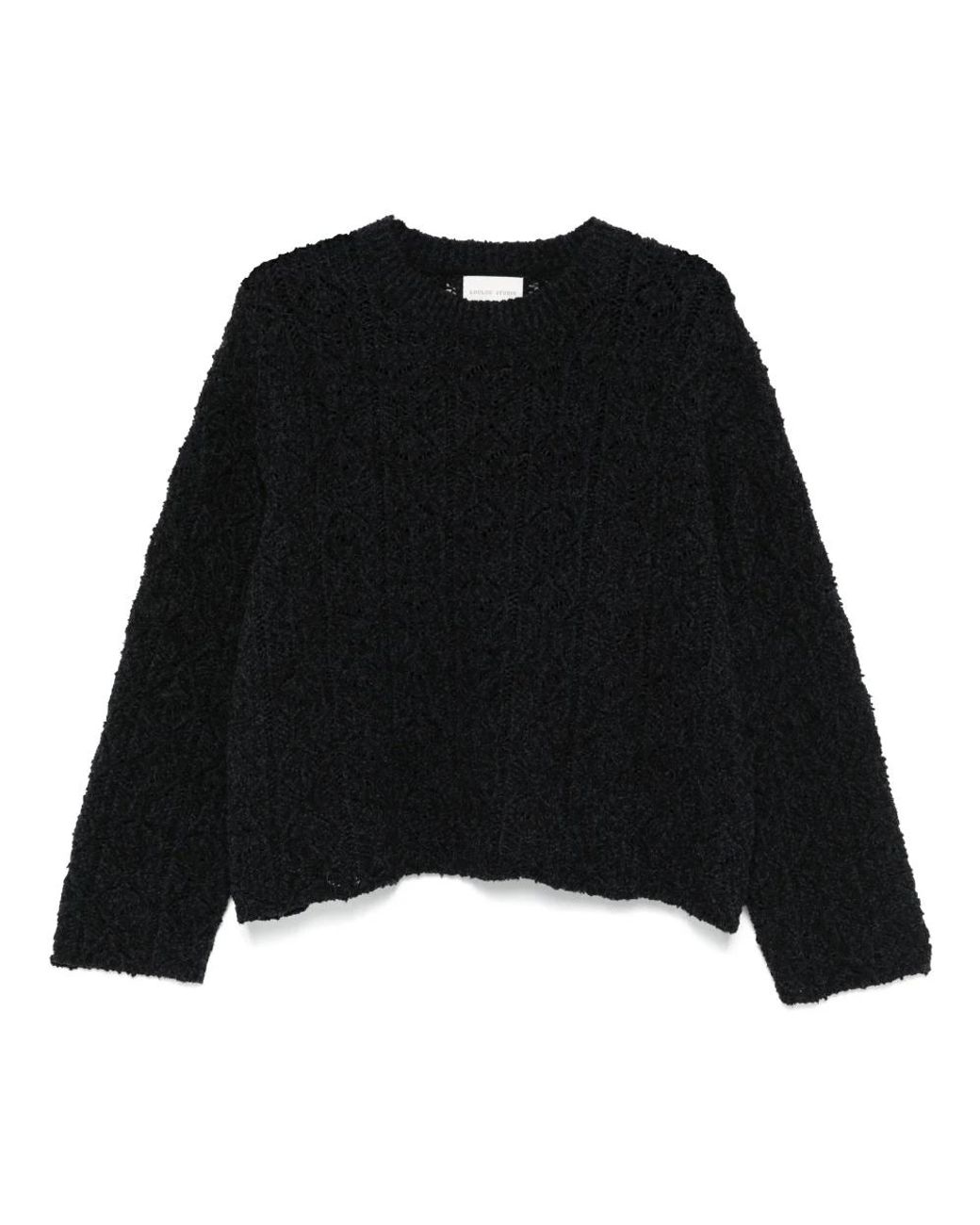 Loulou de Saison Black Round-Neck Knitwear