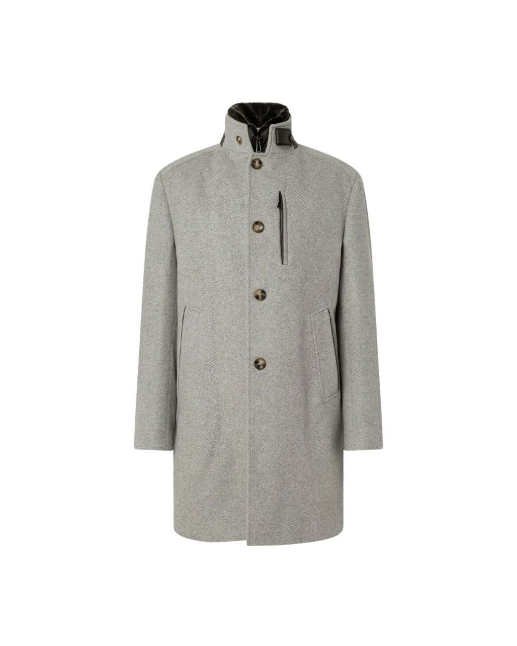 Windsor. Gray Single-Breasted Coats for men