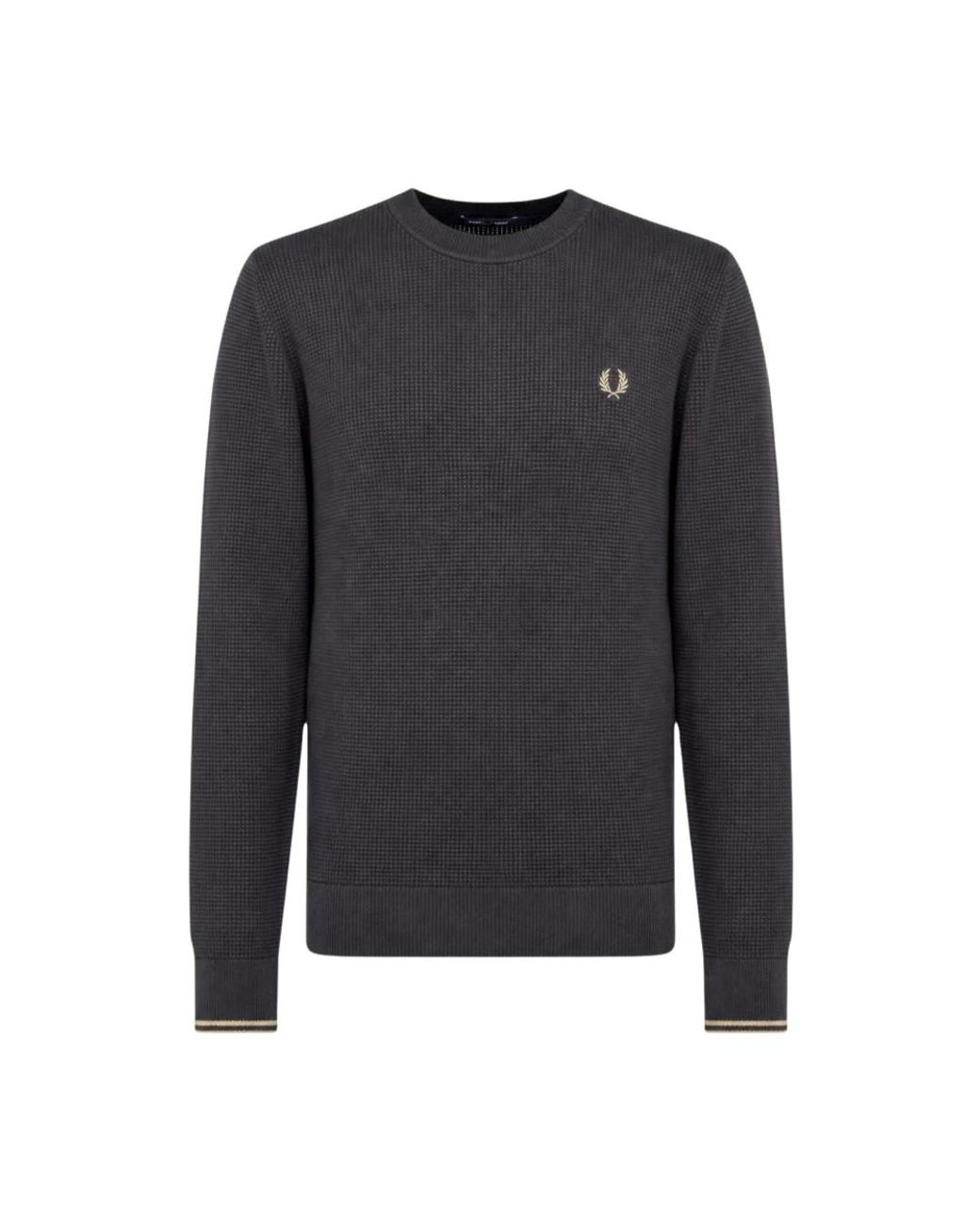 Fred Perry Gray Round-Neck Knitwear for men