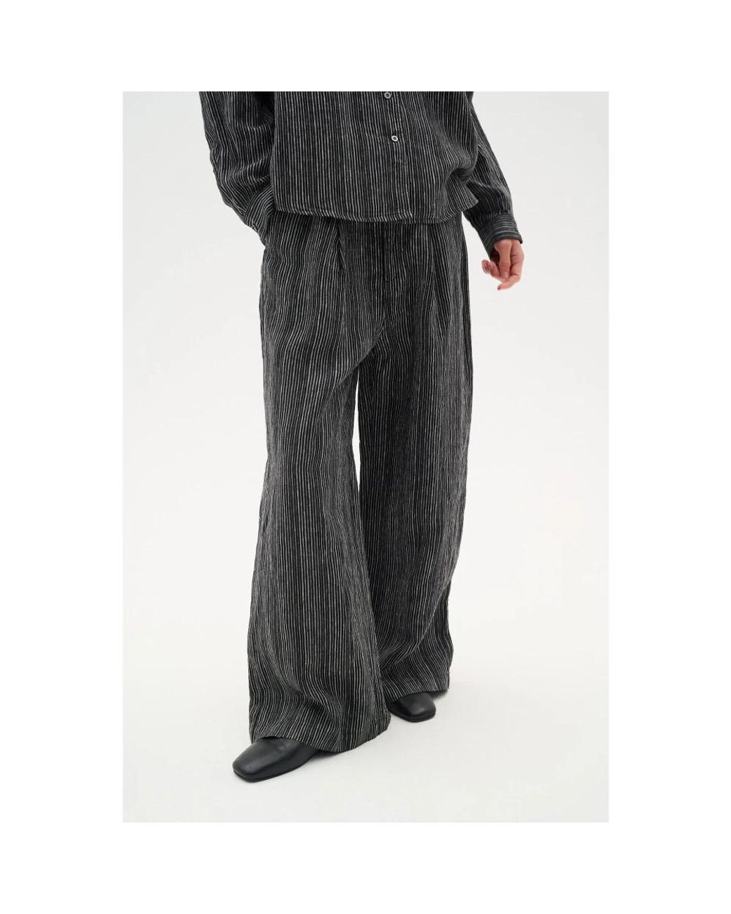 Inwear Gray Wide Trousers