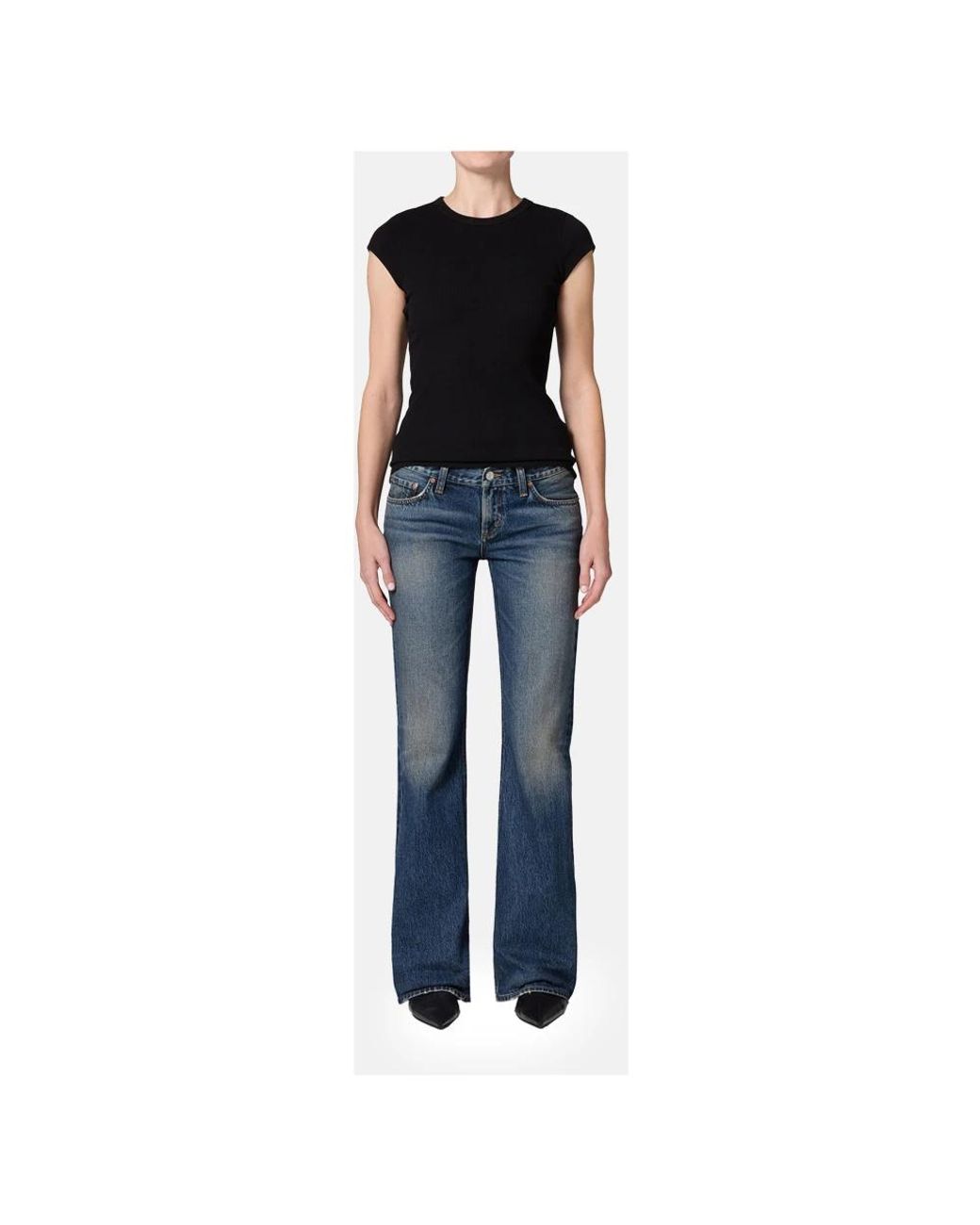 Agolde Blue Bootcut Jeans