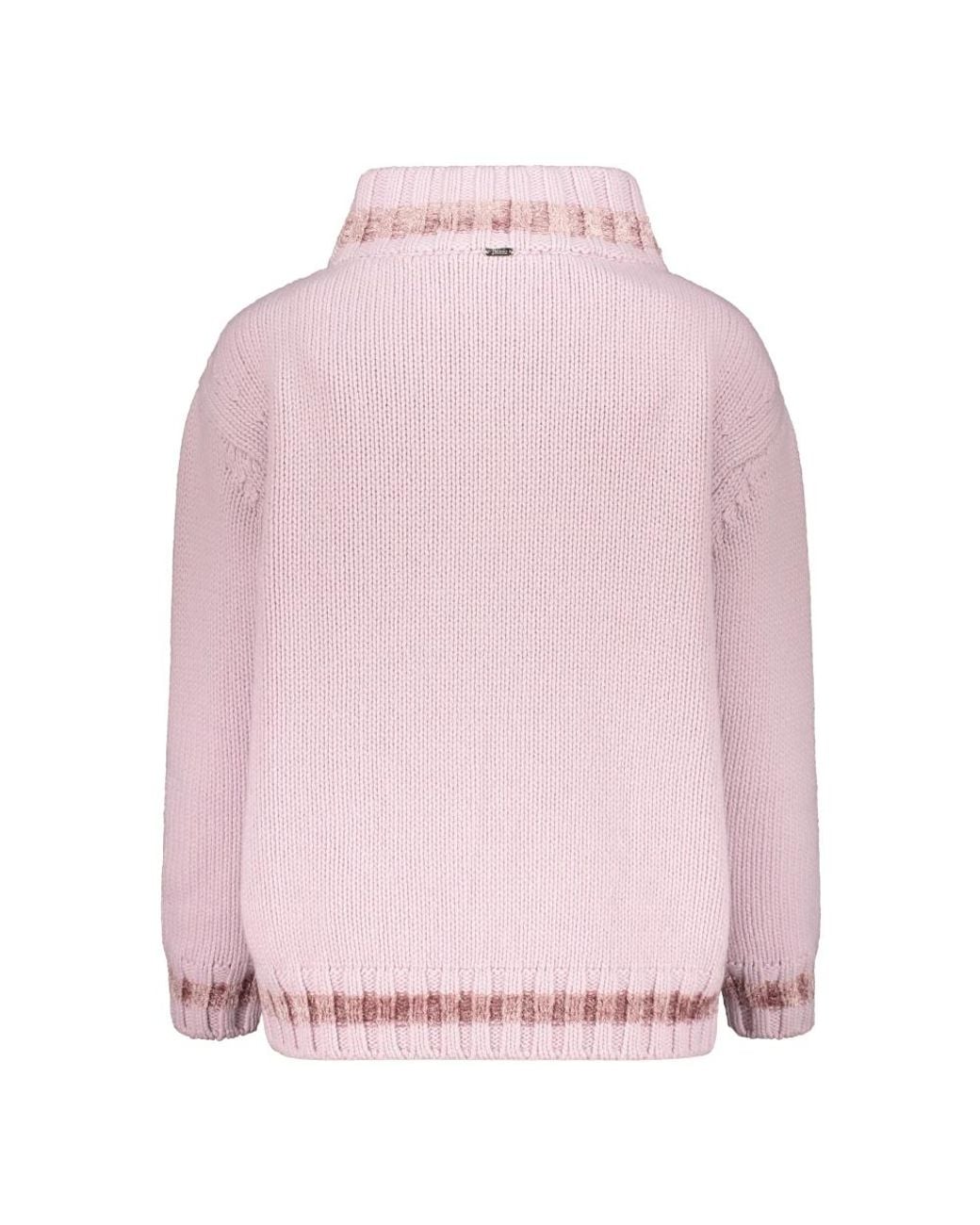 Herno Truien & Vesten ,Roze ,Wol Wollen Vest Met Rits En Zakken in het Pink