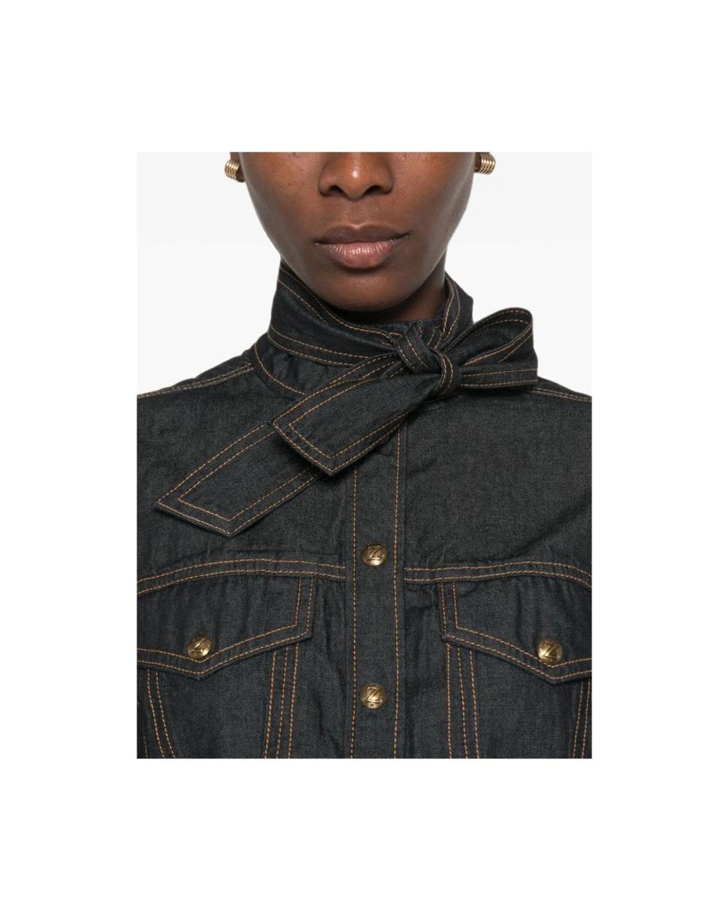 Denim Shirts Zimmermann de color Black