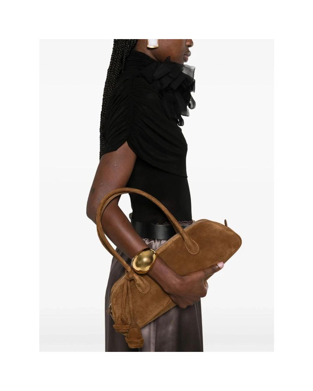 Magda Butrym Brown Shoulder Bags
