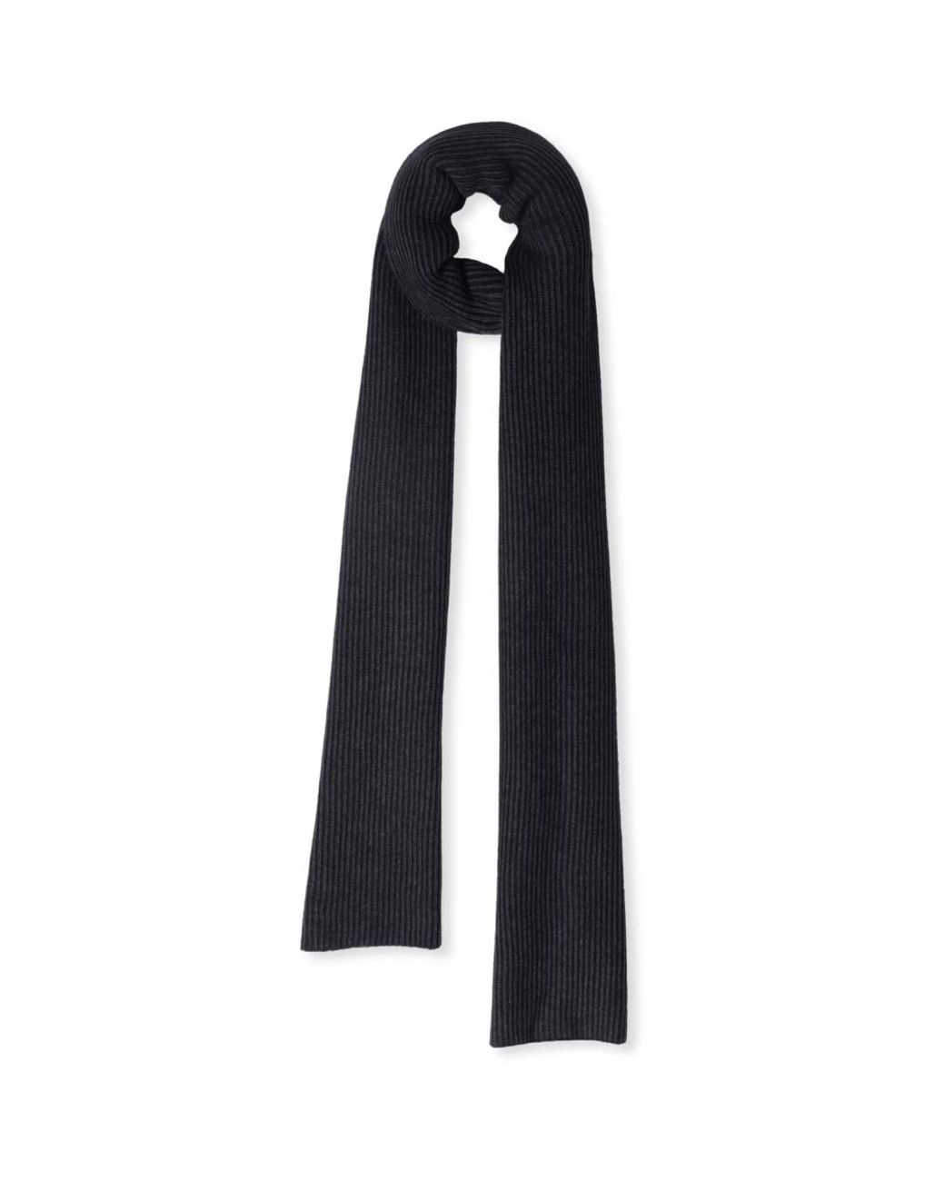 Profuomo Accessoires ,Blauw ,Nylon Melange Wool Nylon Scarf in het Black voor heren