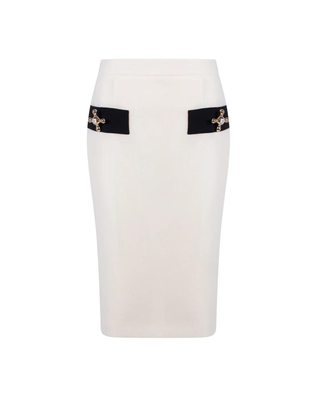 Moschino White Pencil Skirts