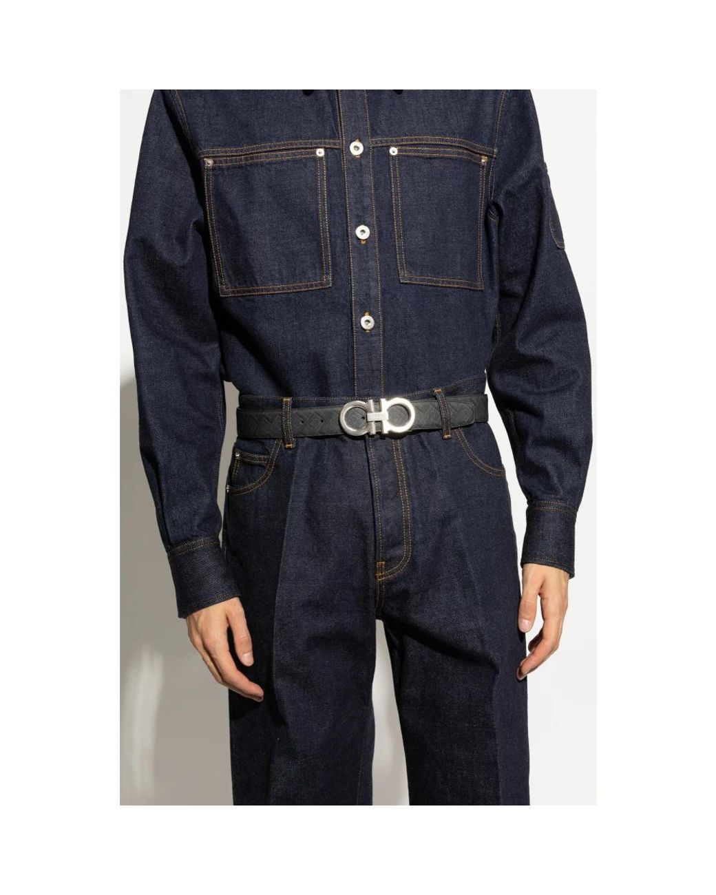 Ferragamo Wendegürtel in Black für Herren