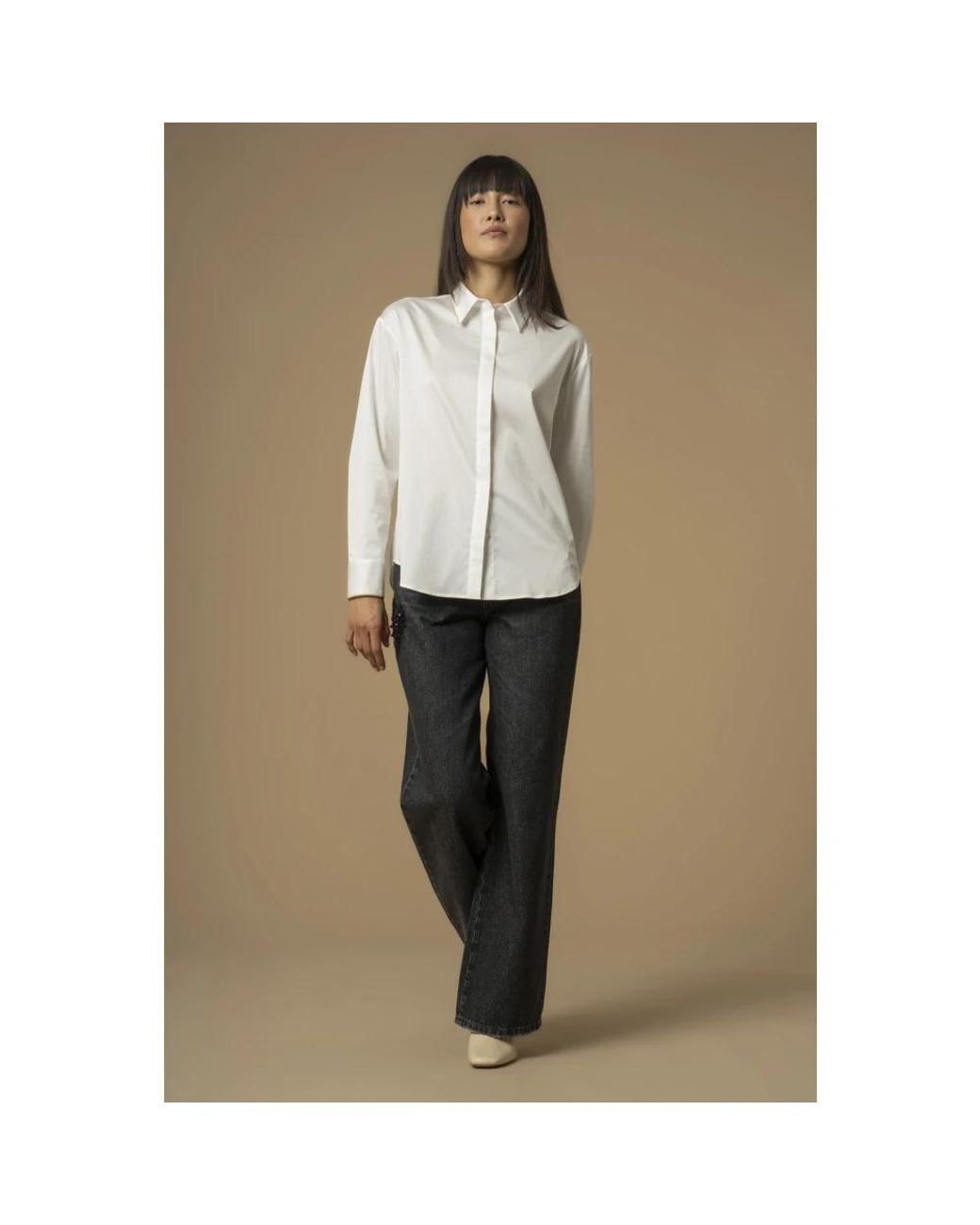 Kocca Elegante Button Up Overhemd in het Natural