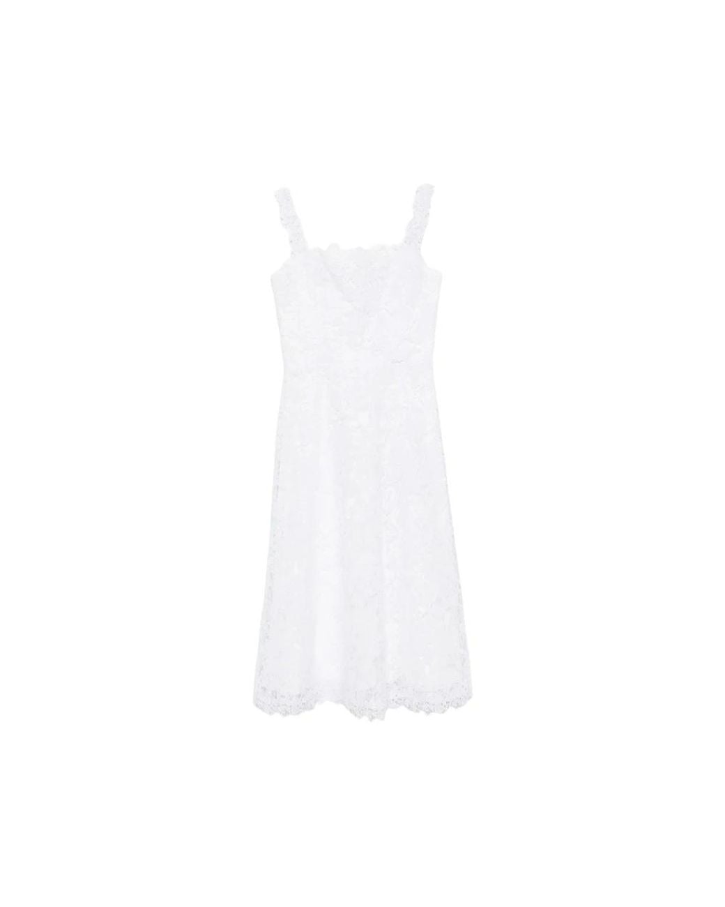 Carolina Herrera White Midi Dresses