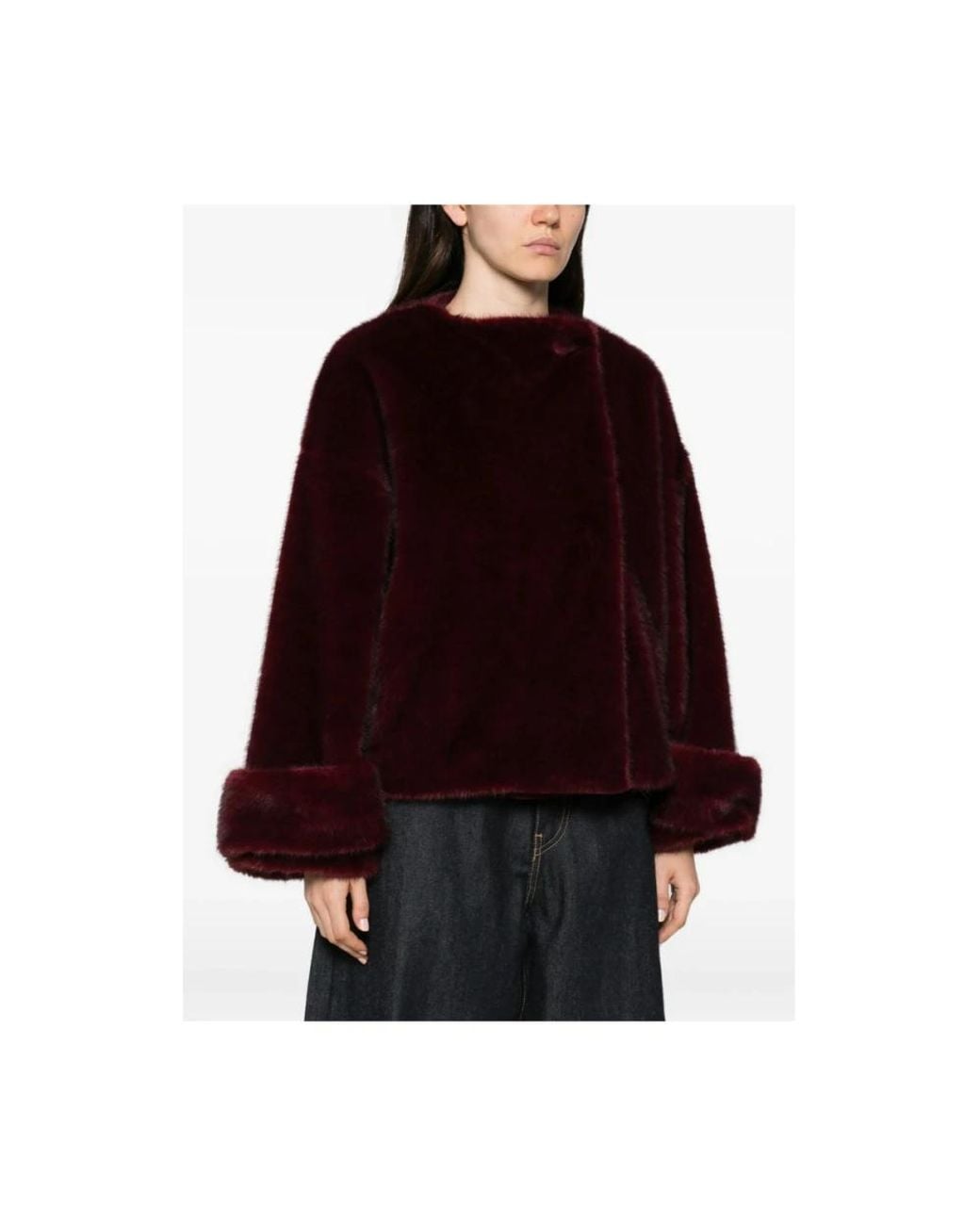 Antonelli Purple Faux Fur & Shearling Jackets