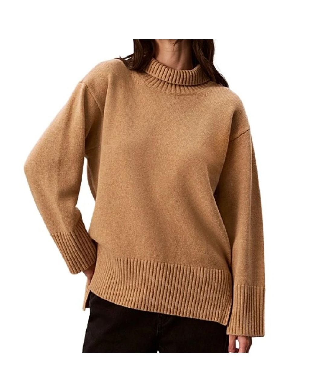 Calvin Klein Brown Turtlenecks