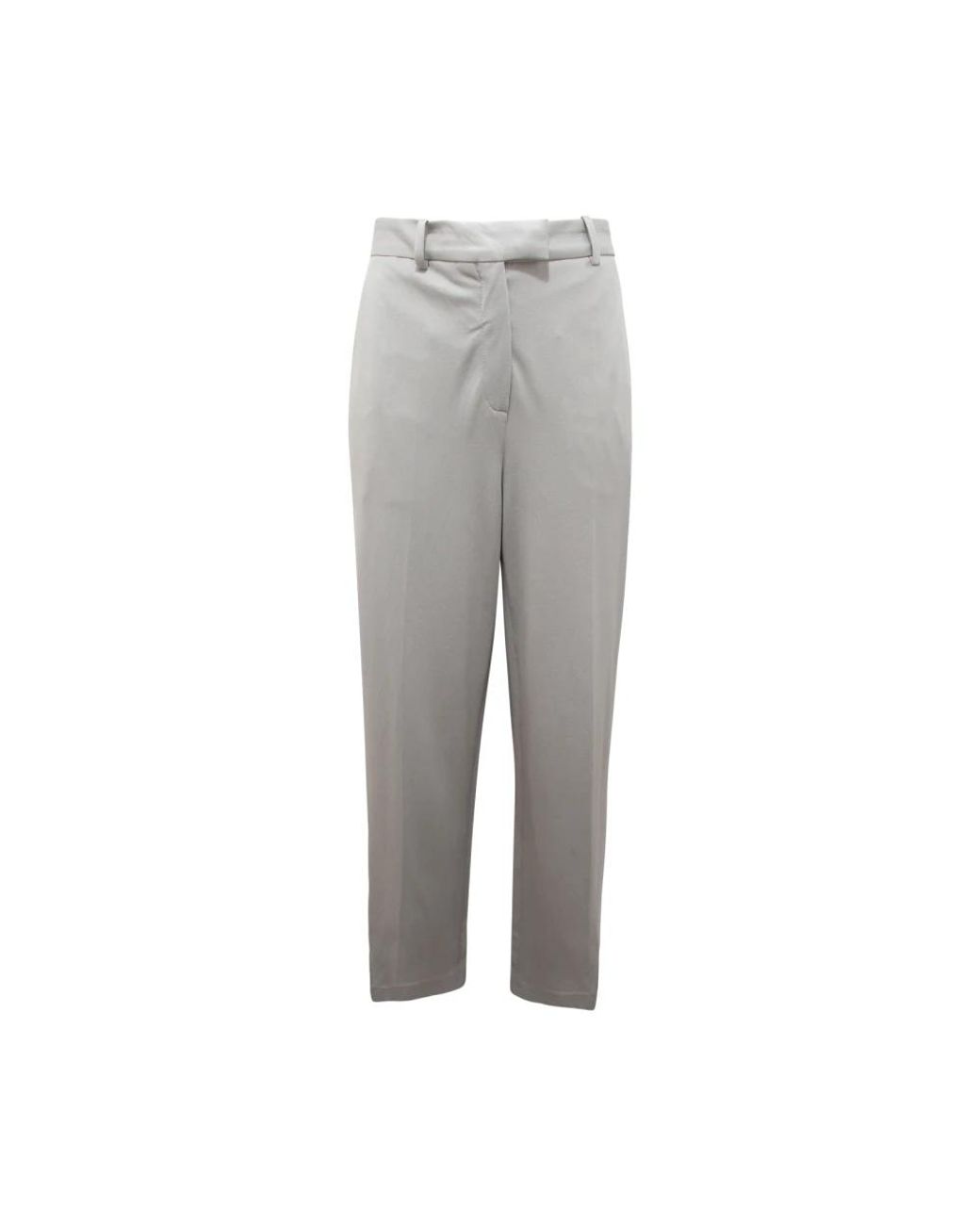 Circolo 1901 Gray Straight Trousers