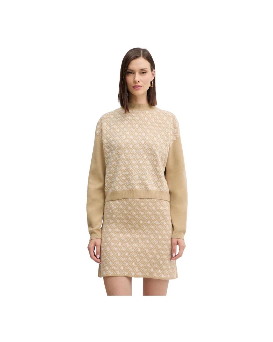 Guess Aubrey Sweater in het Natural
