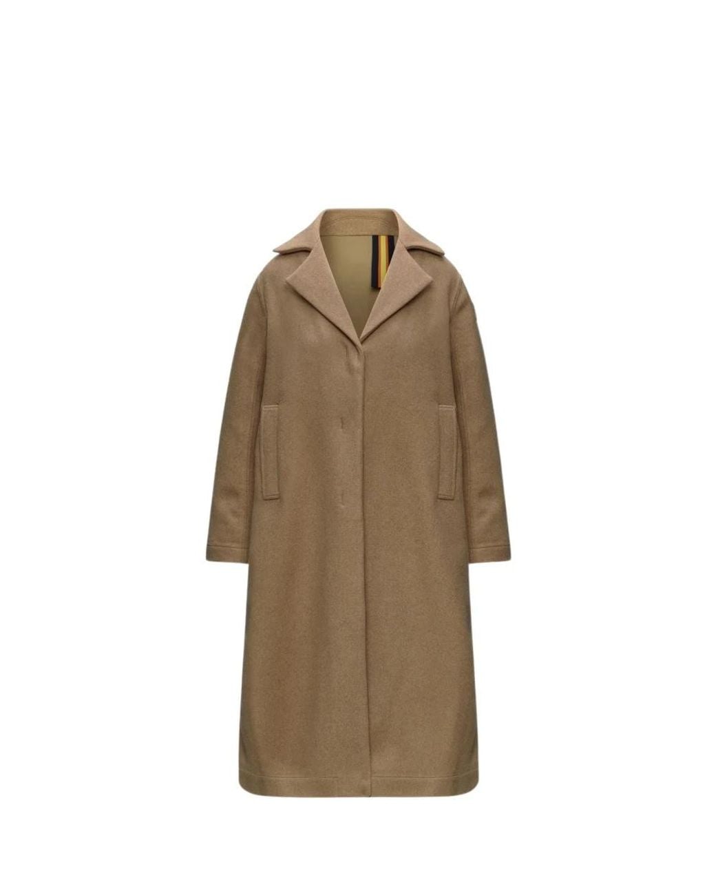 Single-Breasted Coats K-Way de color Natural