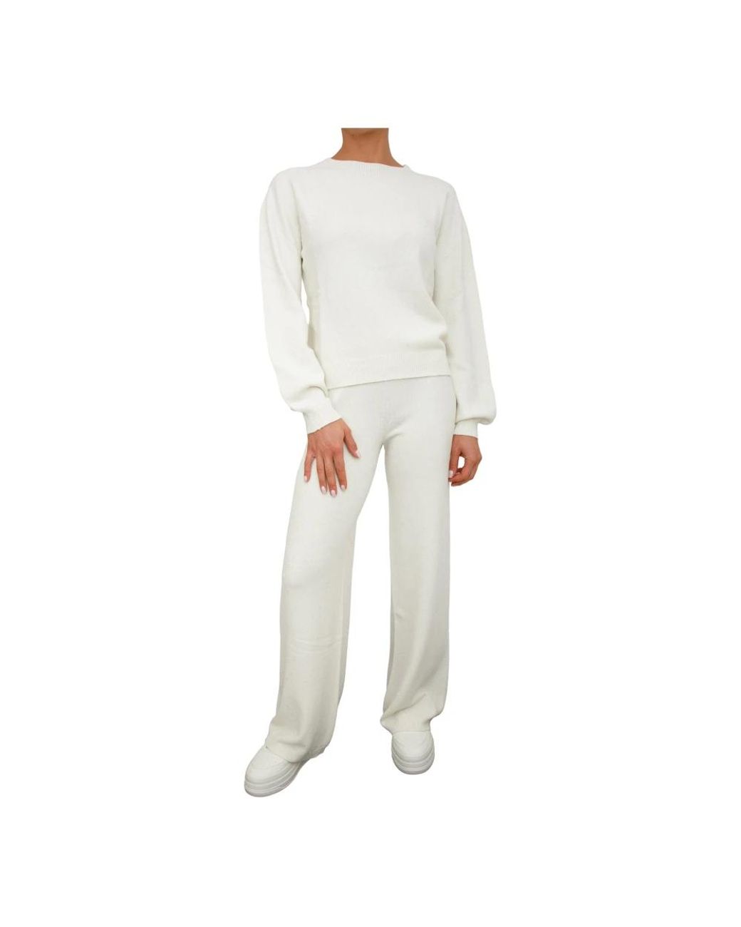 hinnominate White Round-Neck Knitwear
