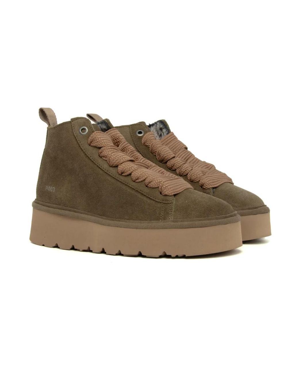 Pànchic Brown Lace-Up Boots