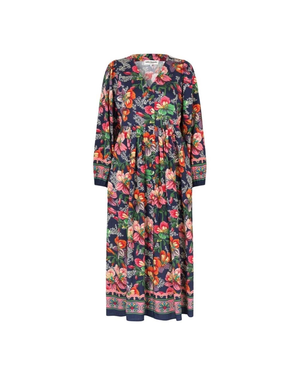 Lolly's Laundry Samoll Midi Jurk in het Red