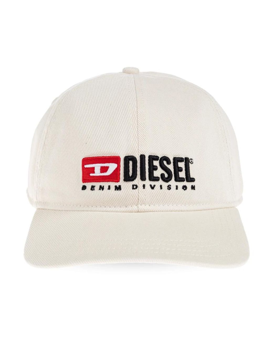 DIESEL Accessoires ,Katoen Baseball Cap Corry-Div-Wash in het White voor heren