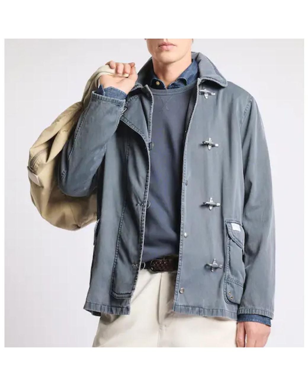 Fay Blue Denim Jackets for men