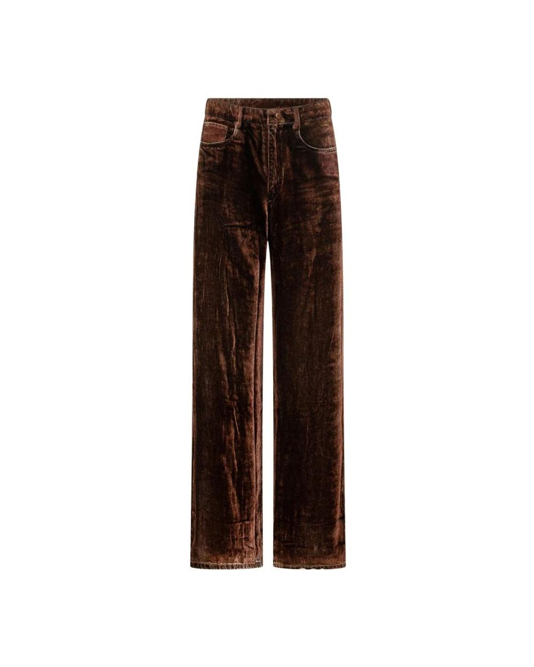 Pierre Louis Mascia Brown Wide Trousers