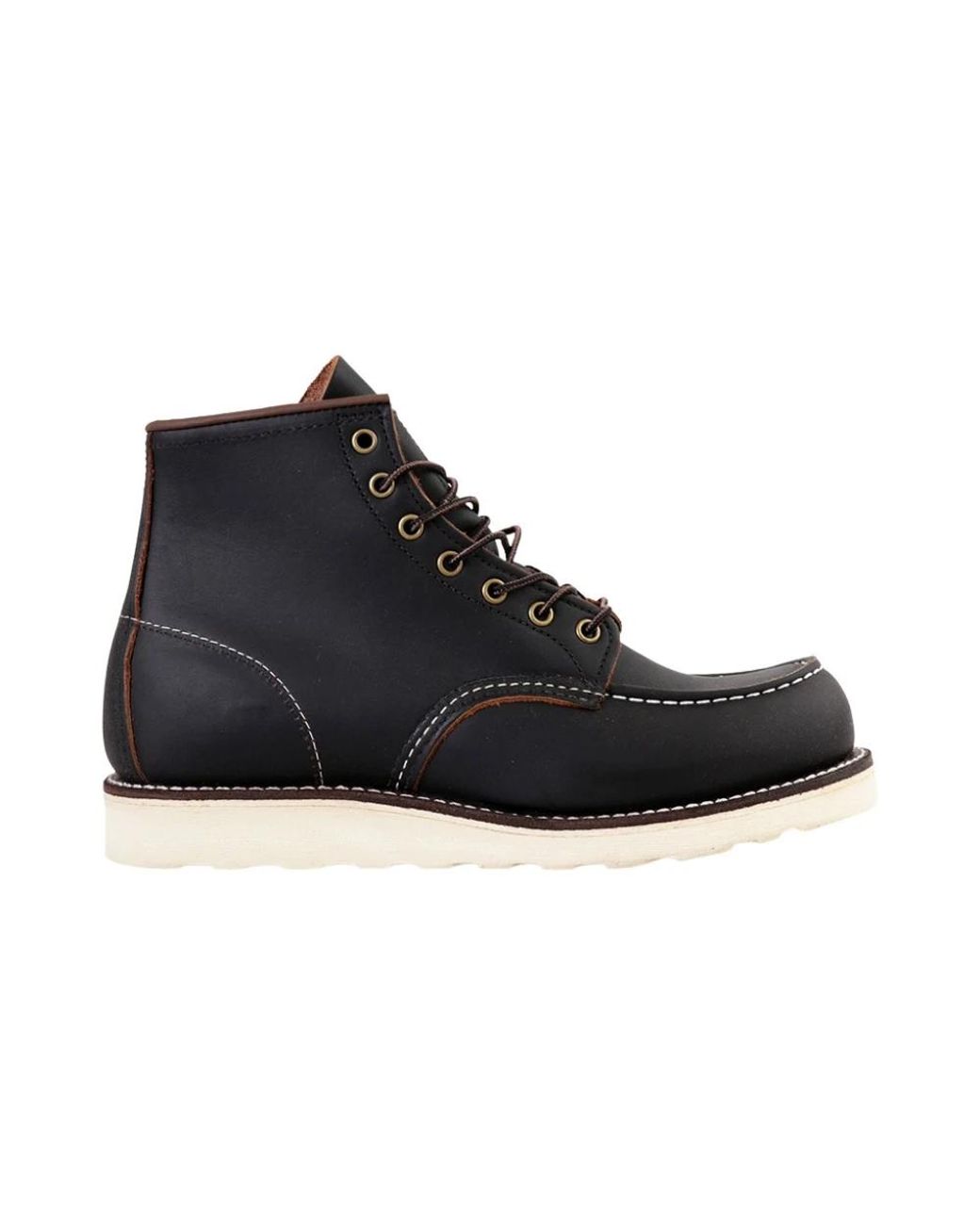 Red Wing Black Laced Shoes for men