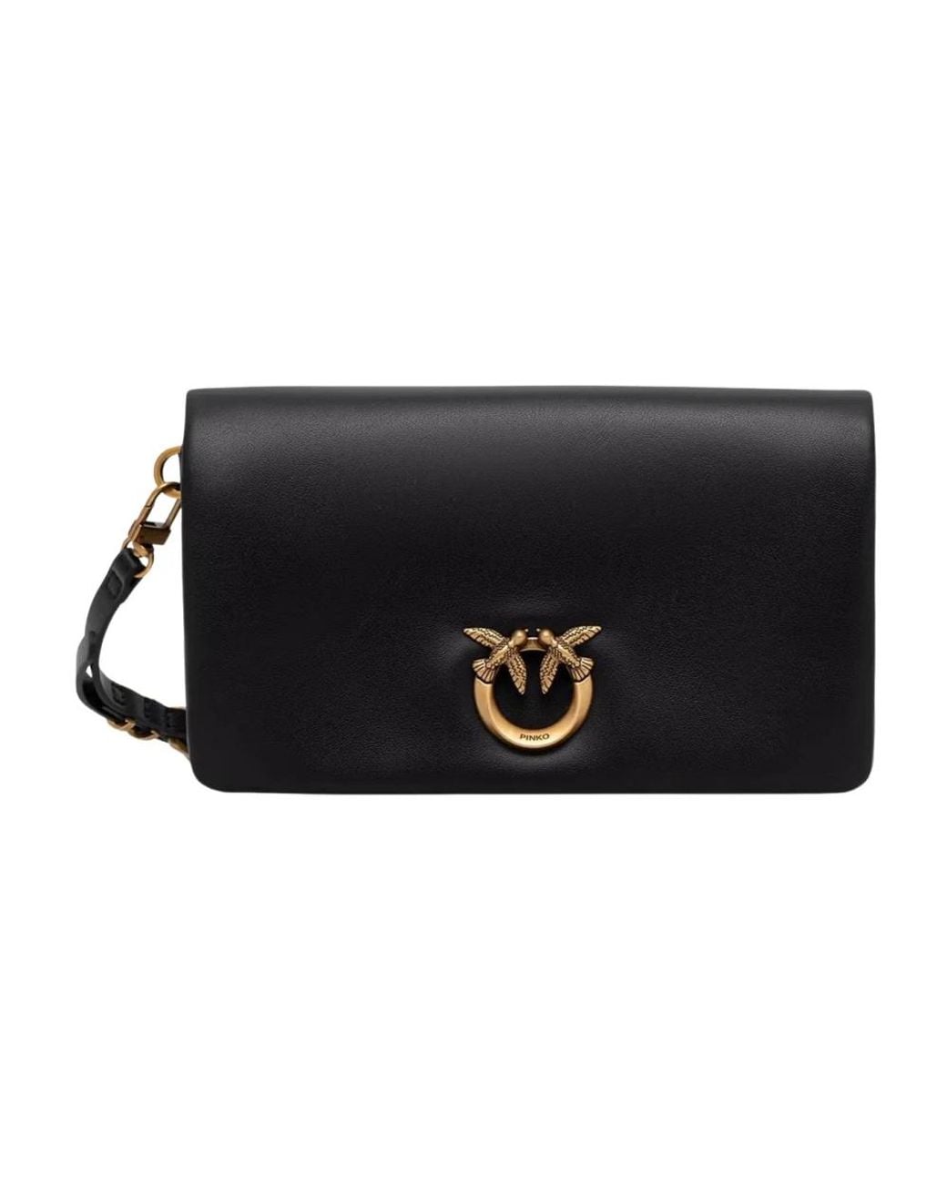 Pinko Click Soft Horizontal Mini in het Black