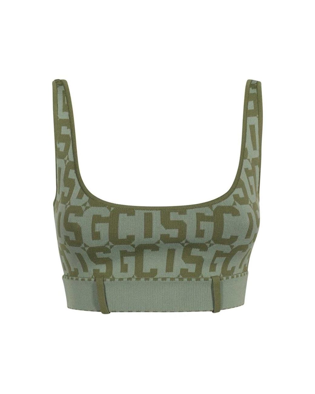 Gcds Green Sleeveless Tops