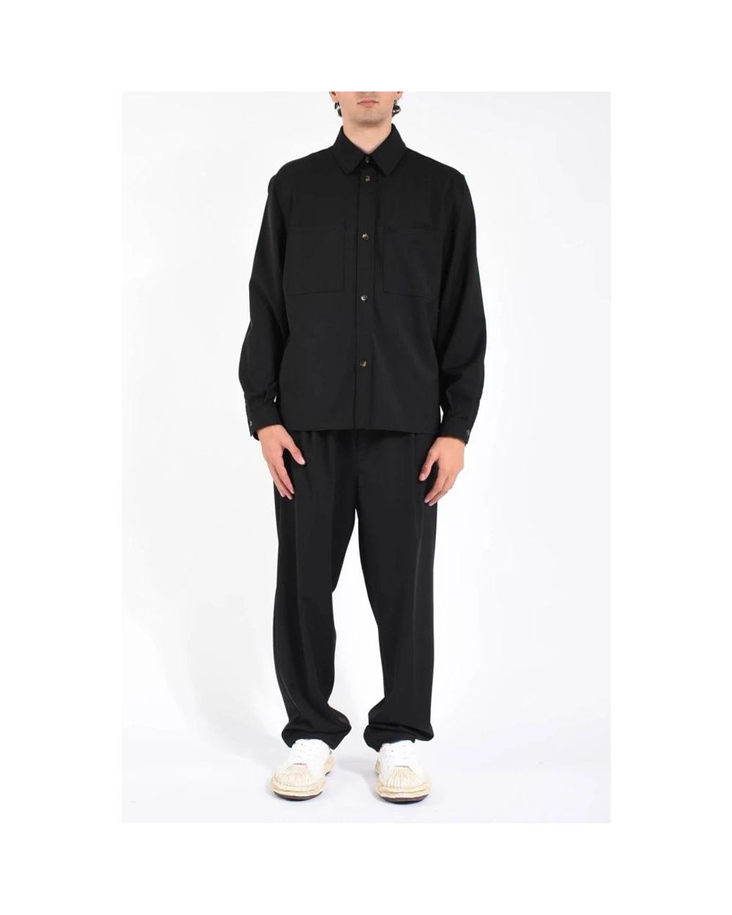 Laneus Black Casual Shirts for men