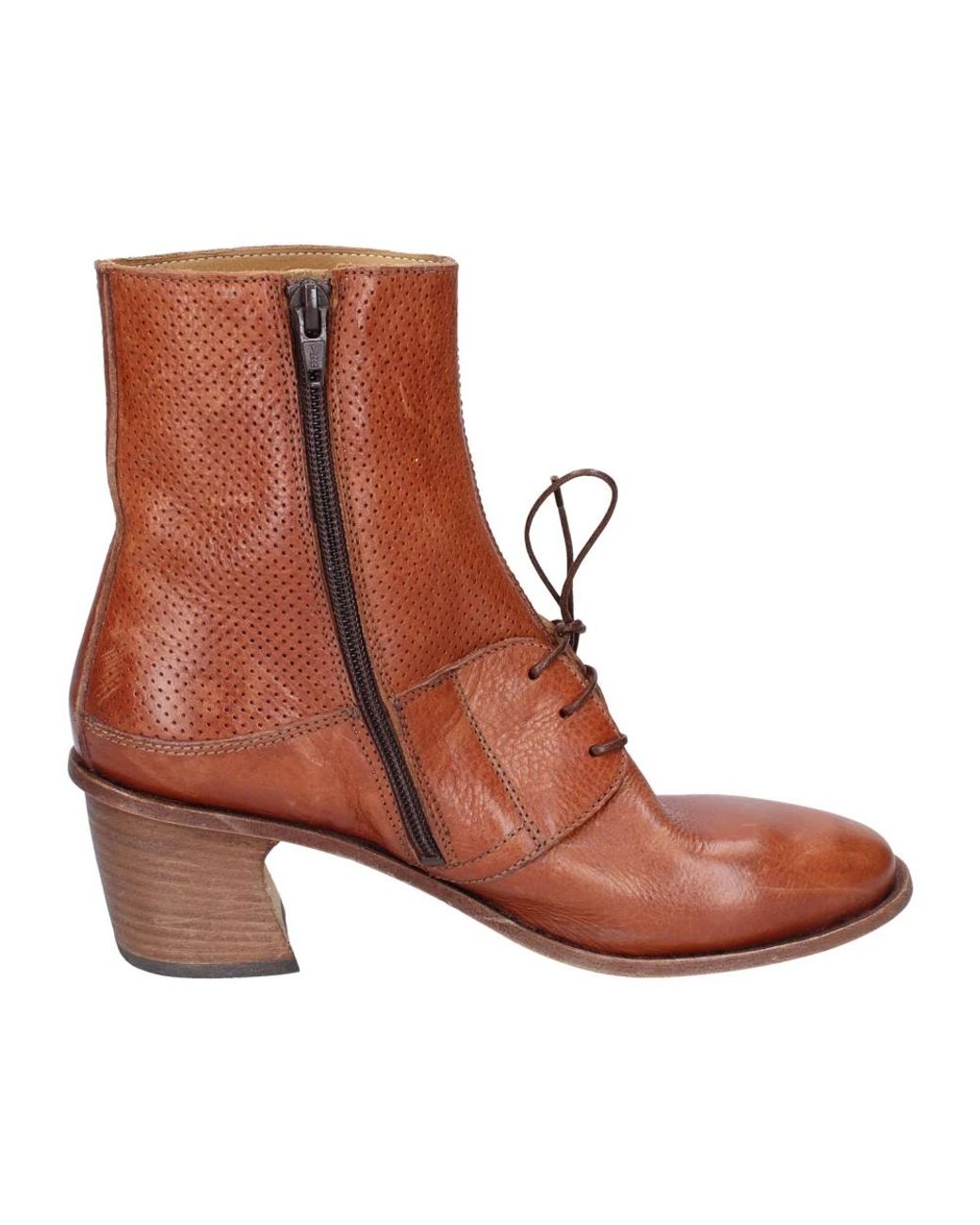 Moma Brown Cowboy & Biker Boots