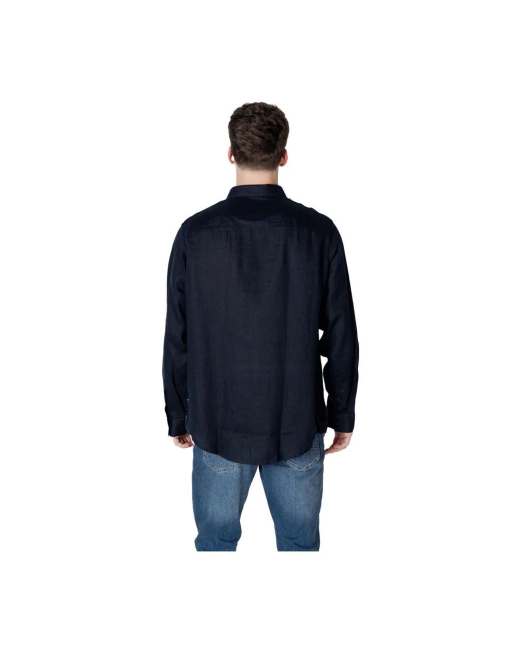 ARMANI EXCHANGE Blue Casual Shirts for men