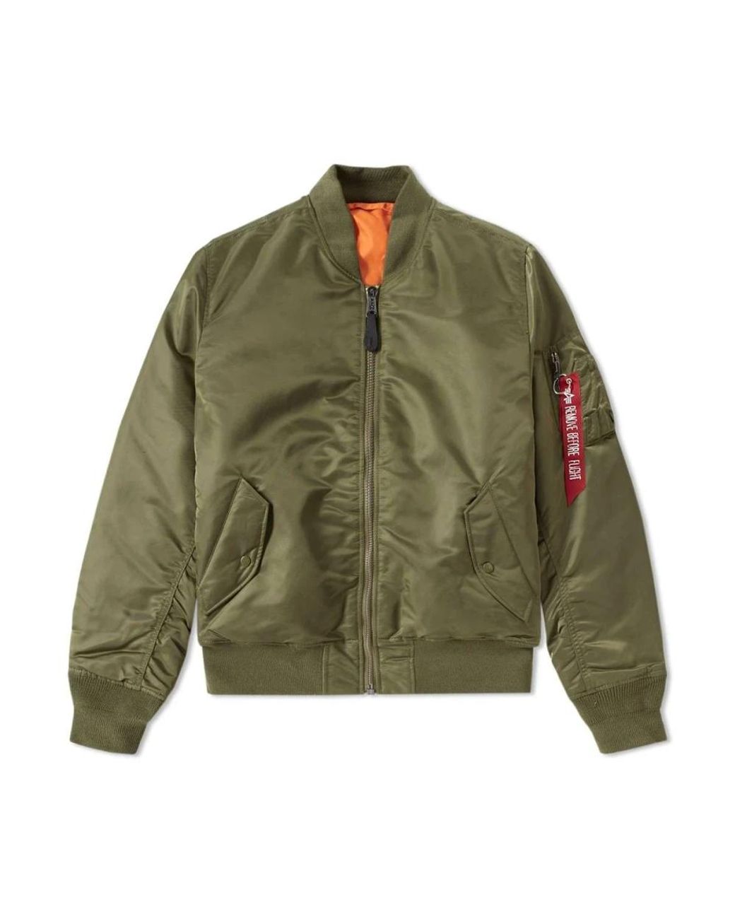 Alpha Industries Klassiek Ma-1 Jas in het Green voor heren